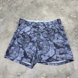 Huk Lowcountry Camo 6" Shorts Erie Fishing Mens Size Large Camo